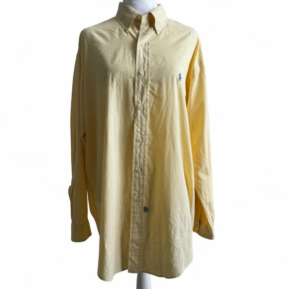 Ralph Lauren Yellow Casual Button Down Shirt - Picture 1 of 7